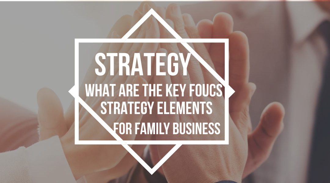Strategy:  What are the key focus strategy elements for SME and Family businesses?